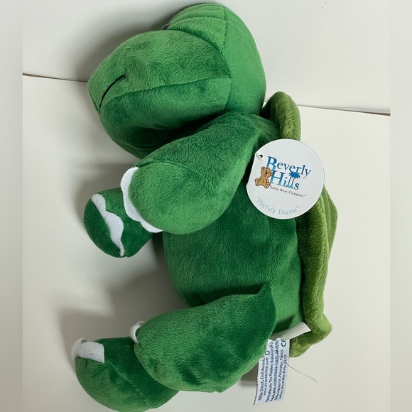 Green Turtle Plush with Shell 11" by Beverly Hills Teddy Bear Company - Picture 2 of 5